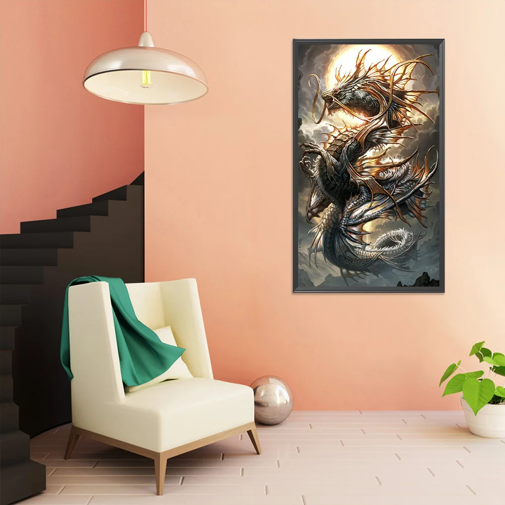 Diamond Painting - Full Round Drill - Dragon(40*70cm)