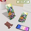 2er-Pack Acryl Bluebird Handyständer & Spiegel - 5D DIY Handwerk Modeaccessoires