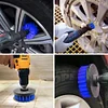 5Pcs Electric Scrubber Brush Drill Brush Kit for Floor Tub Shower Tile Bathroom