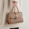 Stylish Dual Colors Leather Women's Shoulder Bag