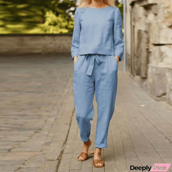 NOVA I Cotton Casual Linen Set Suit