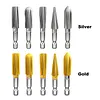 5Pcs Hex Shank Metal Grinding Drill Bits Reusable High Speed Steel Rotary Files Multi-Purpose High Speed Steel Multi-Material Carving Tool for Soft Metal Stone Carving
