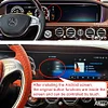 Mercedes Benz S-Klasse W222 Langer Android-Bildschirm, der sich bis zum Armaturenbrett erstreckt