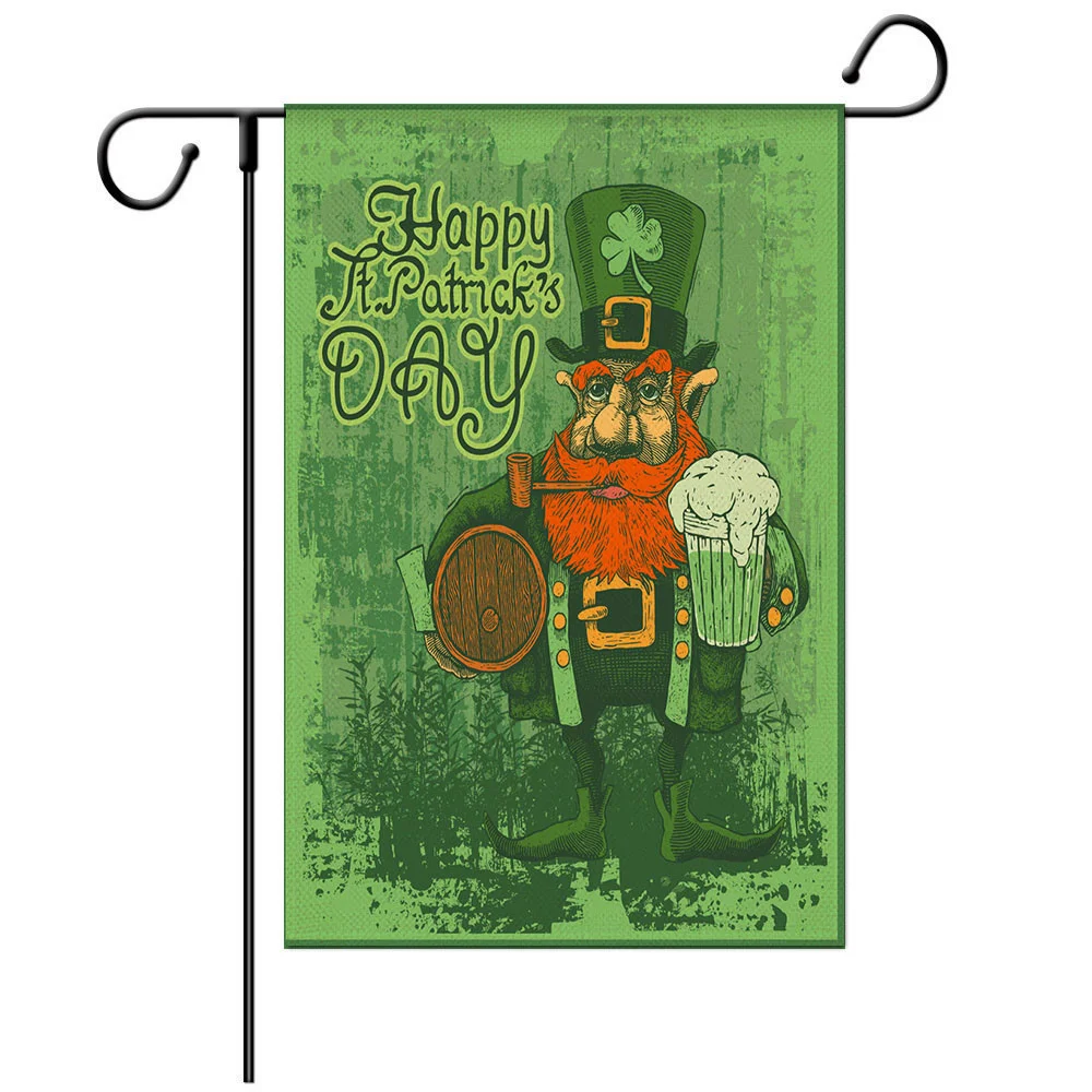 St. Patrick's Day Gonk Garden Flag