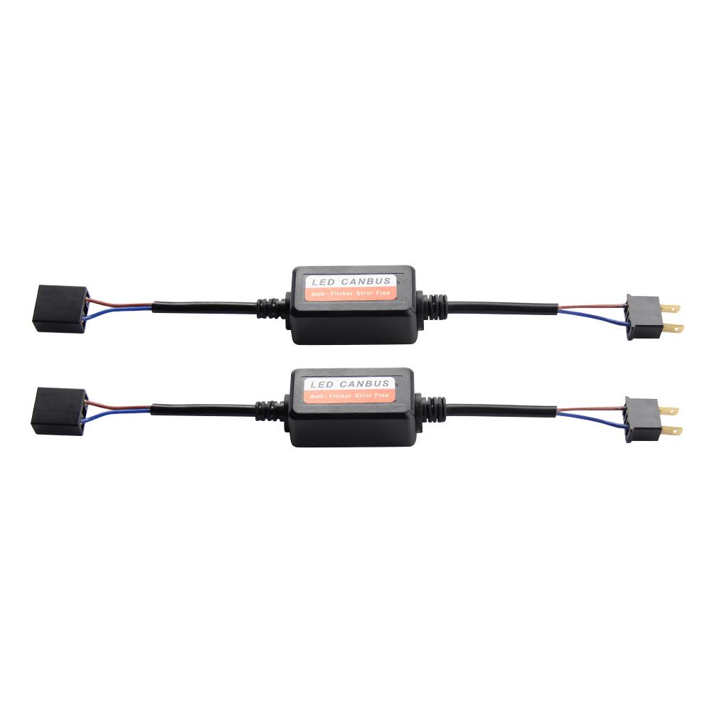 

1 Pair H7 Led Headlight Canbus Decoders Error Free Anti Flicker Resistor, 501 Original