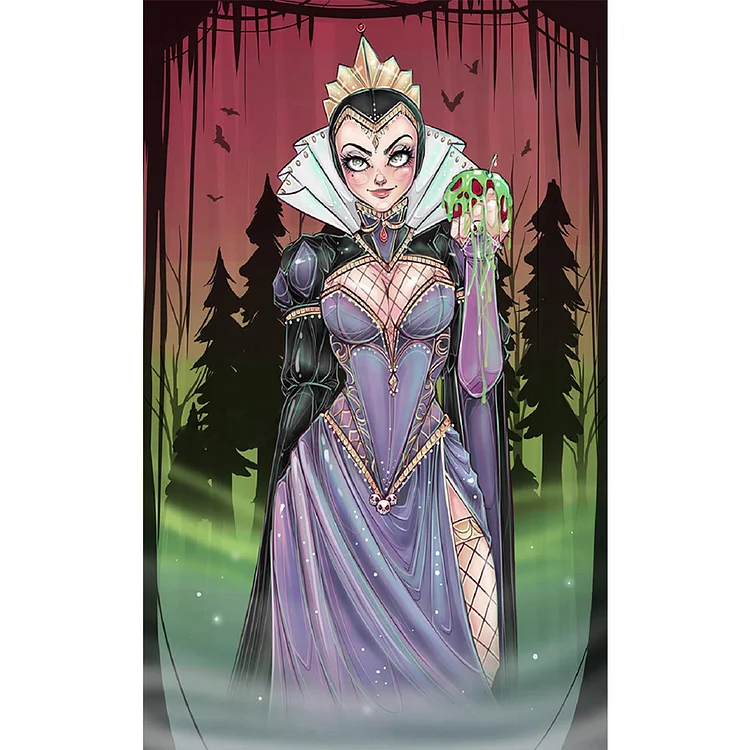 Full Round Diamond Painting - Halloween Disney Snow White'S Stepmother 30*50CM