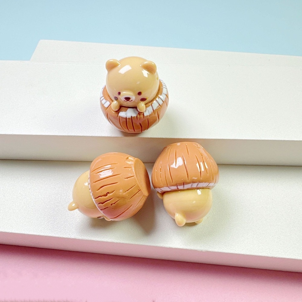 Mini Coconut Bear Resin Charm