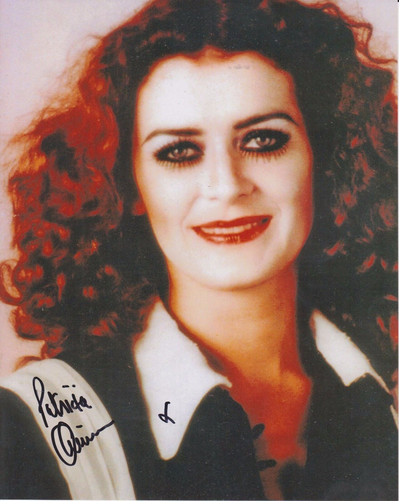 Patricia Quinn Rocky Horror 5 Original Autographed 8X10 Photo Poster painting