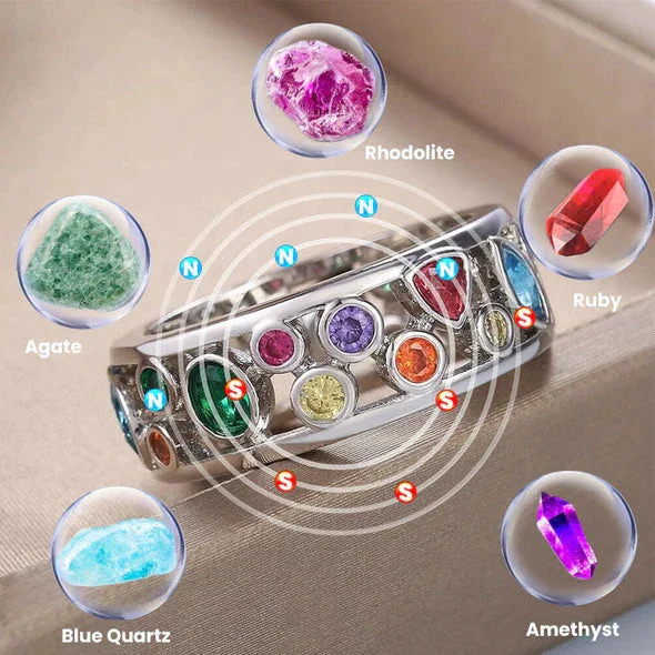 HeathCryt&trade; Crystal-Quartz IONIX Ring