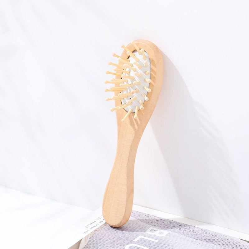 Lotus Baby Wool Bath Brush Children’s Bath Brush Scrub Brush Lotus Air Bag Massage Comb Beech Flat Comb Three-piece Set