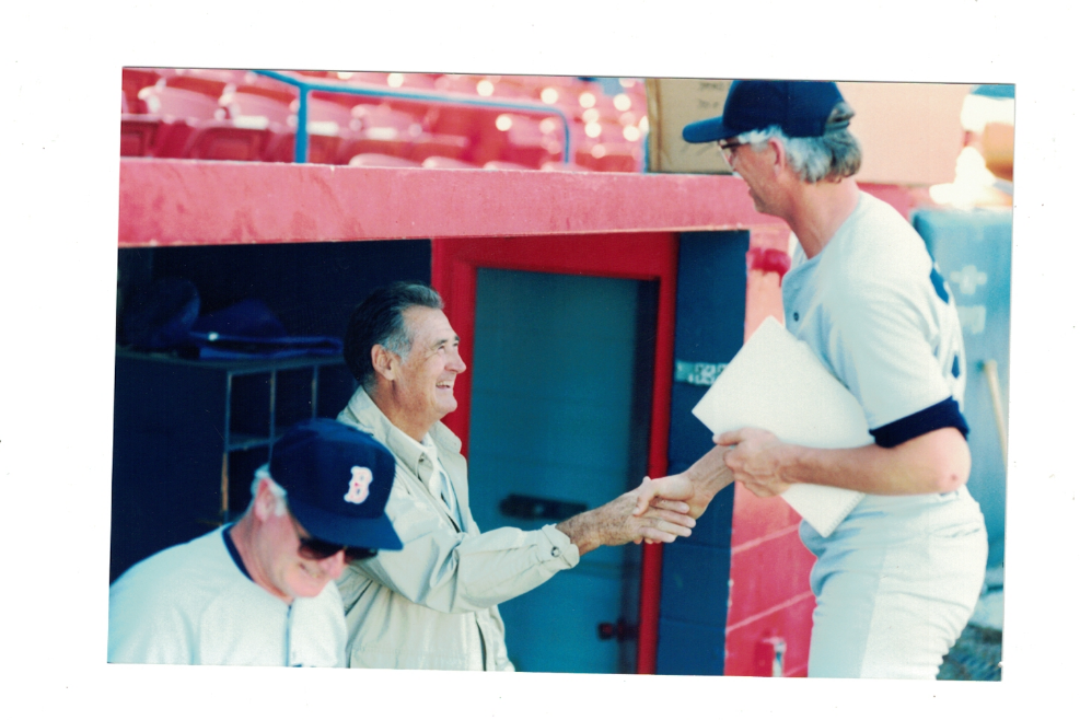 Ted Williams Boston Red Sox Original 1980's Fantasy Camp 4x6 Photo Poster painting