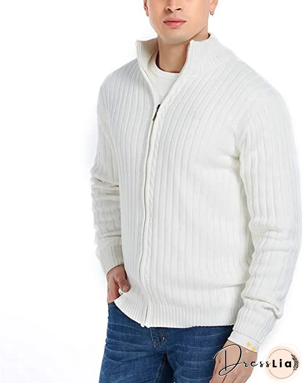 Long Sleeve Suit Collar Sweater Coat