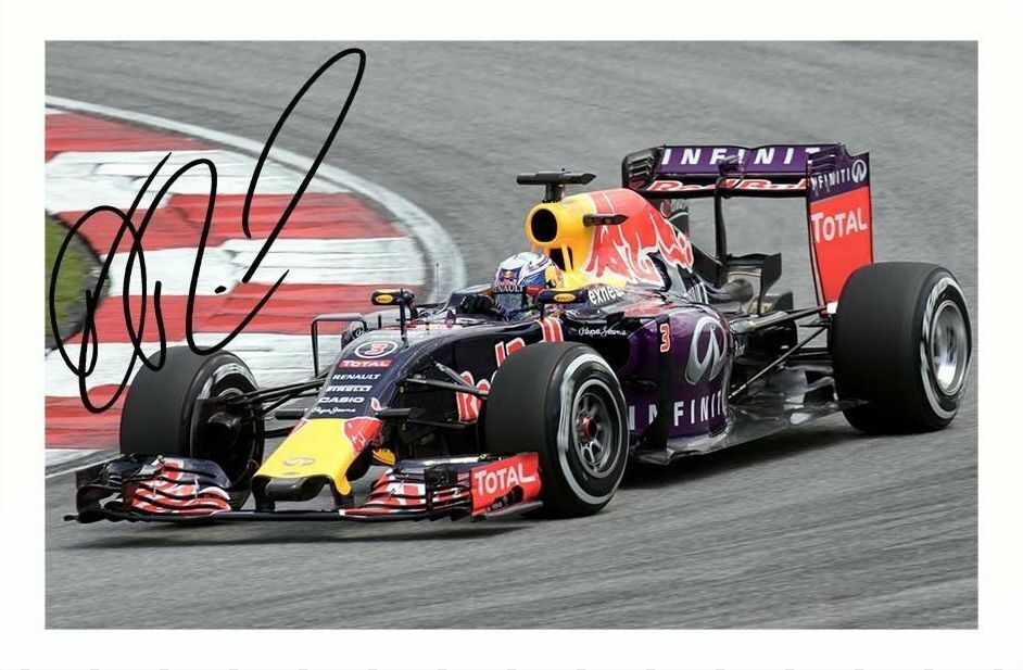 DANIEL RICCIARDO - RED BULL AUTOGRAPH SIGNED Photo Poster painting POSTER PRINT