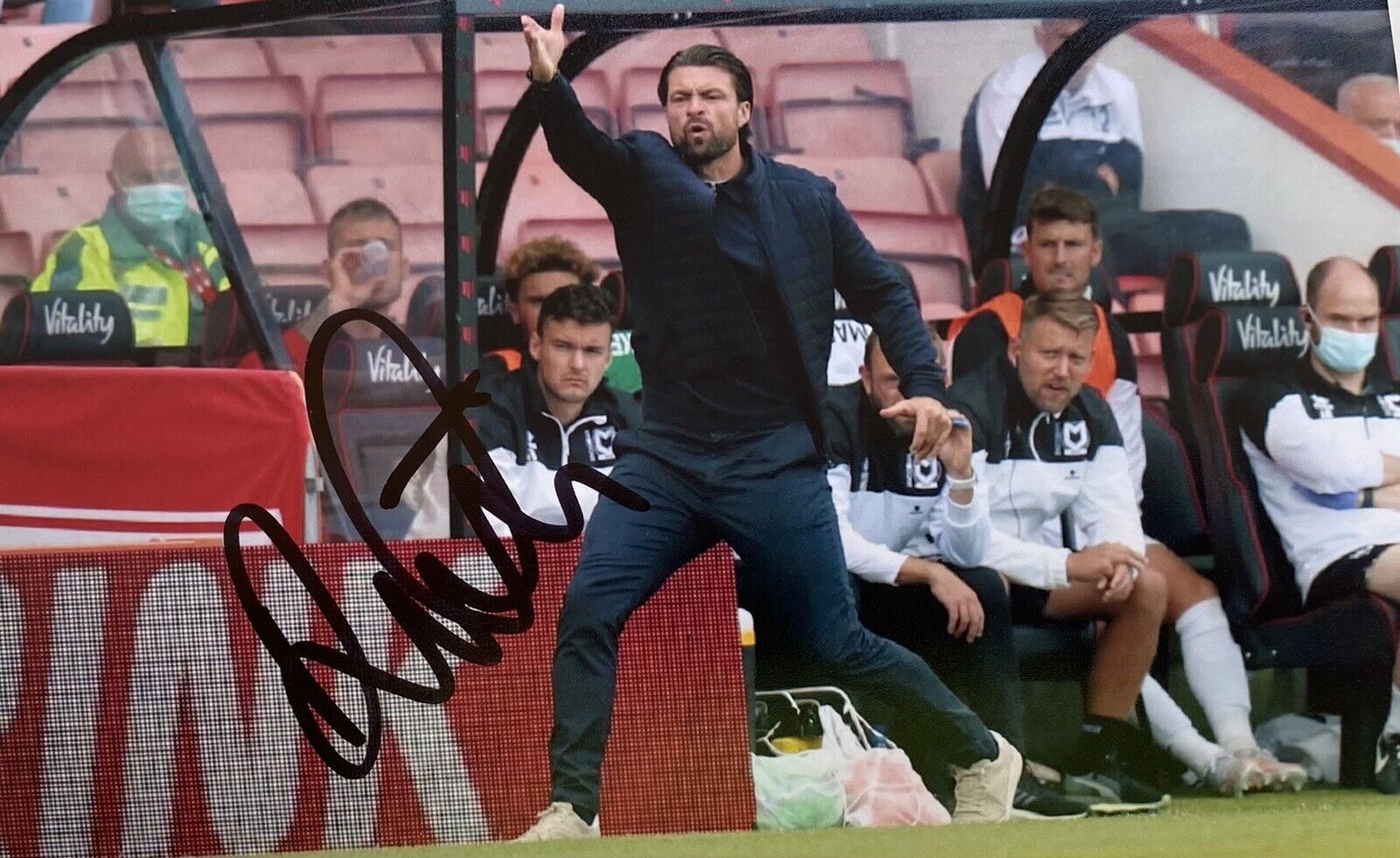 Russell Martin Genuine Hand Signed Swansea City 6X4 Photo Poster painting 2