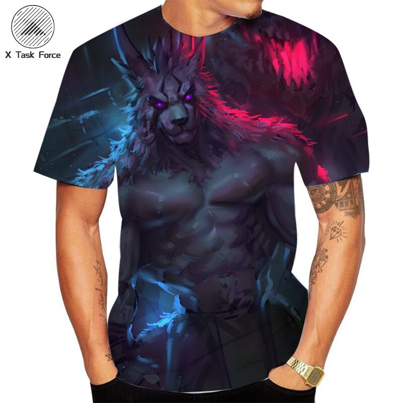 

Wolf - 3D Printed Men T Shirt, Xl, 501 Original
