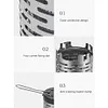 Camping Heating Furnace Mini Winter Warmer Stove Wear-resistant Hiking Equipment