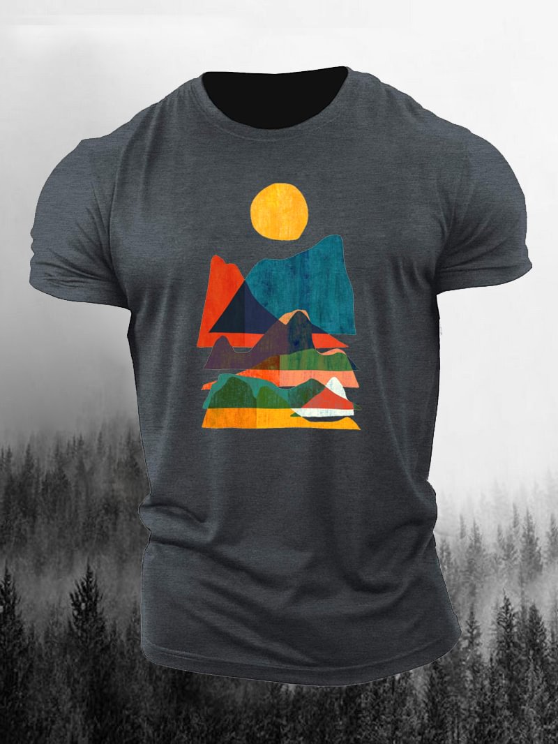 Beautiful Nature Printed Men's T-Shirt in  mildstyles