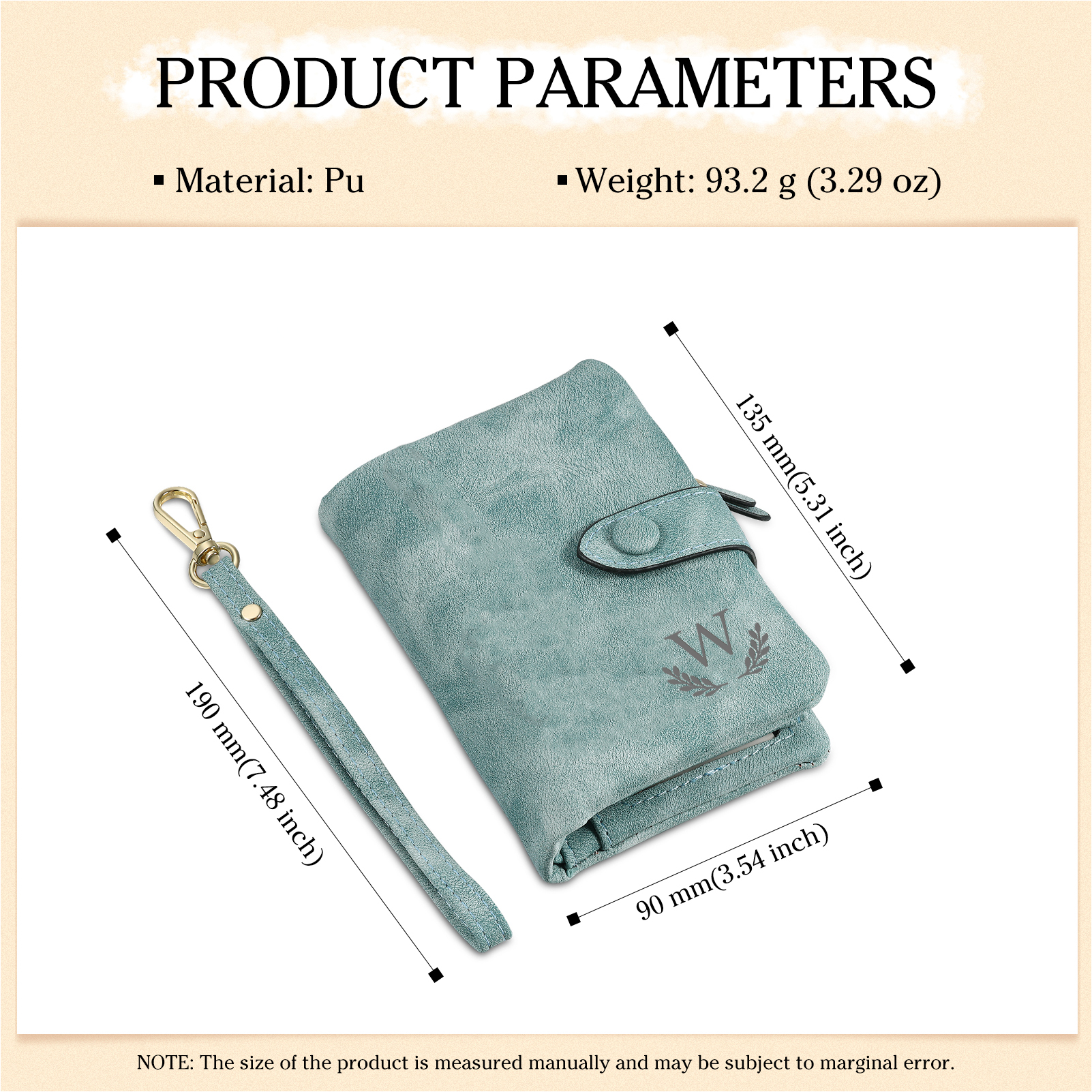 Portafoglio Albero della vita in PU pelle con 3 nomi & 1 testo & 1 lettera personalizzati per donna