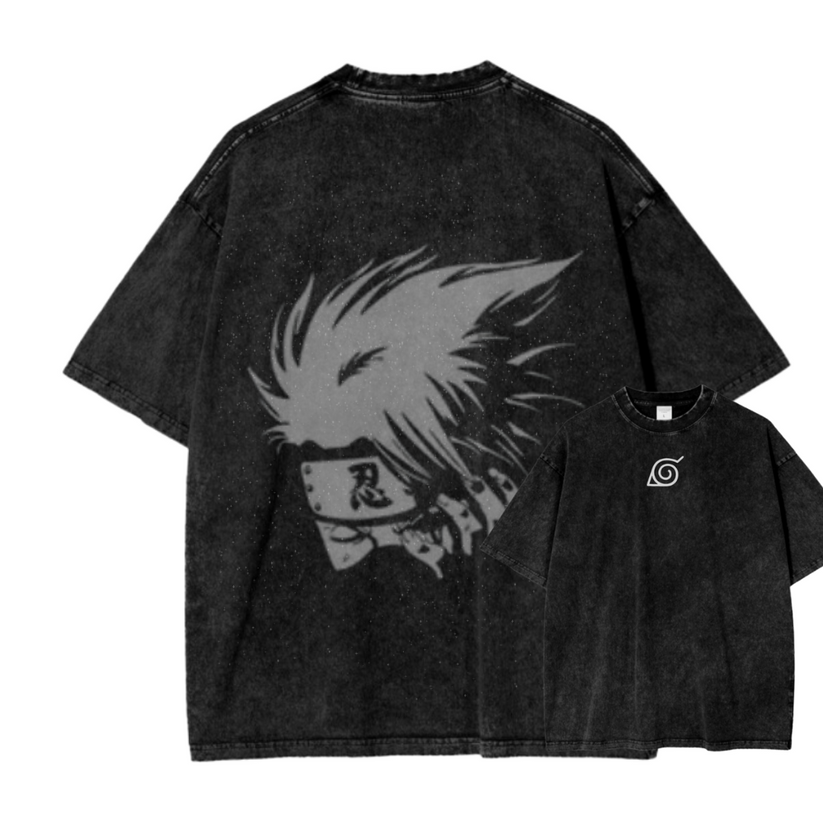 Naruto Anime Oversize Washed T-Shirt