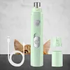 Electric Pet Nail Grinder Painless LED Light 2-Speed (Green)