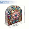 Diamond Painting Acrylic Mandala Flower Paper Towel Storage Rack Decor