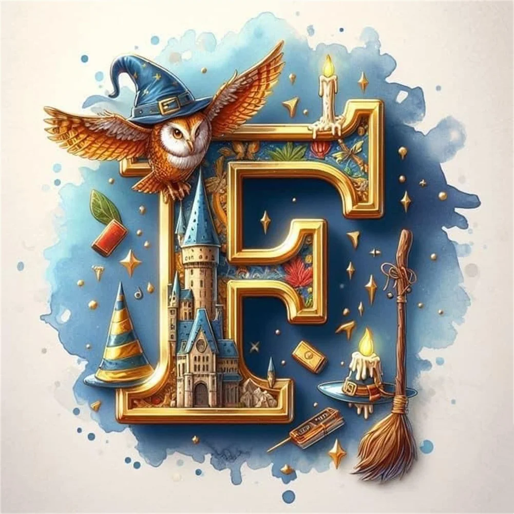 Diamond Painting - Full Square Drill - Harry Potter Letters(Canvas|35*35cm)