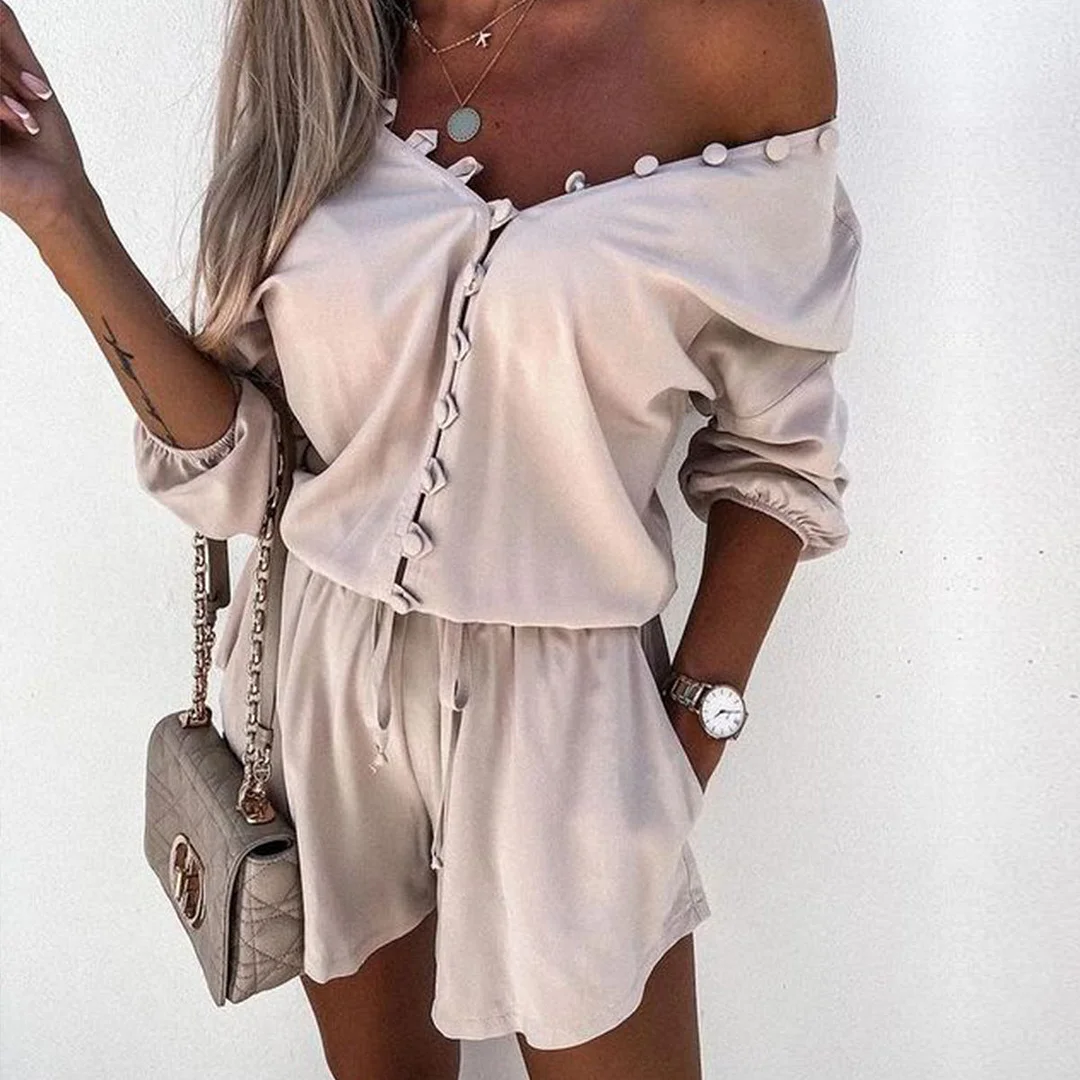 Apricot Plain Two Piece Set