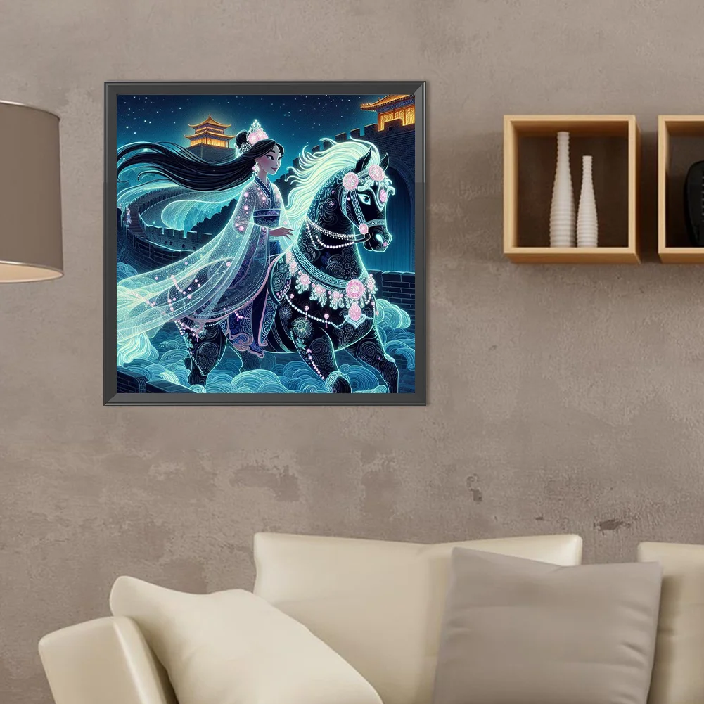 Diamond Painting - Full Round Drill - Princess Mulan(Canvas|40*40cm)
