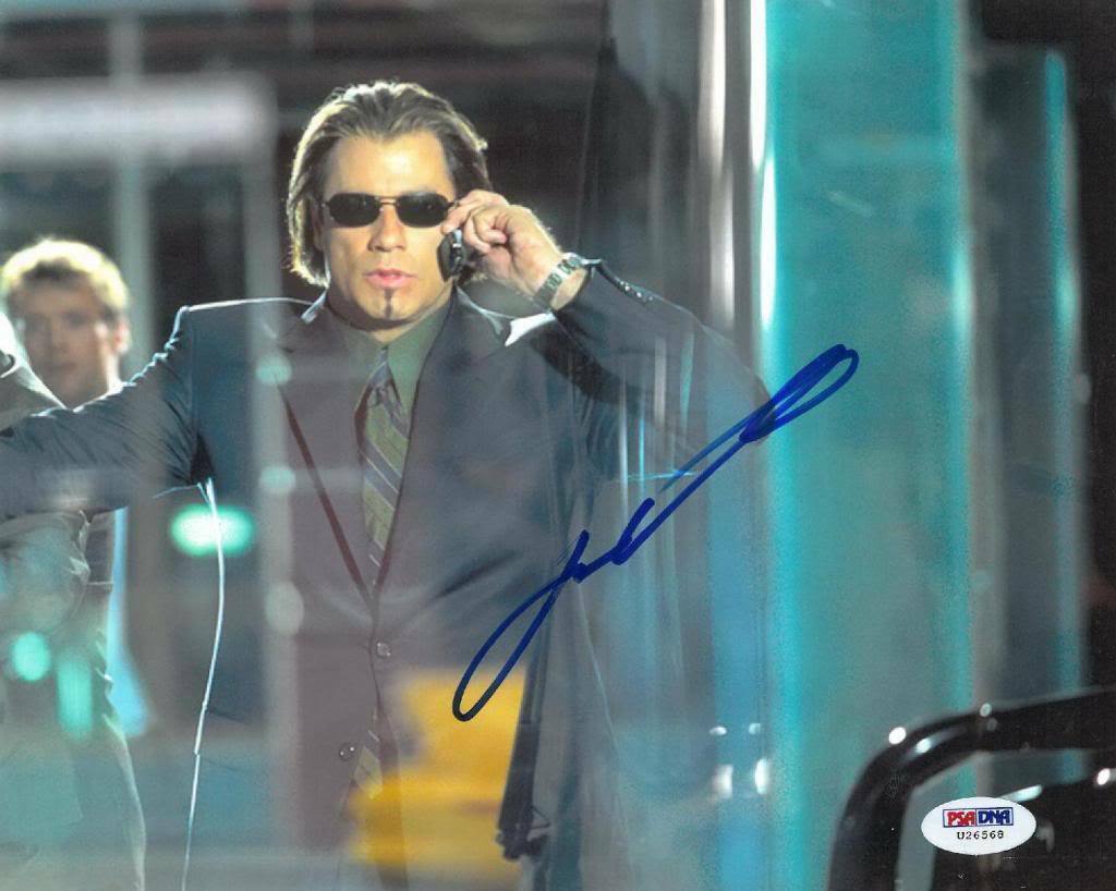 John Travolta Signed Swordfish Authentic Autographed 8x10 Photo Poster painting PSA/DNA #U26568