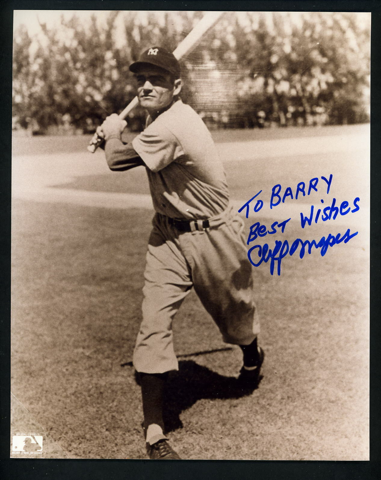 Cliff Mapes Signed Autographed 8 X 10 Photo Poster painting To Barry New York Yankees  SHIP