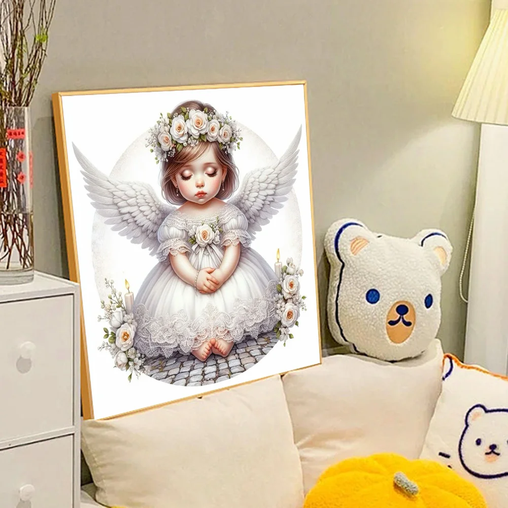 Full Round Diamond Painting 40*40cm - Angel Child