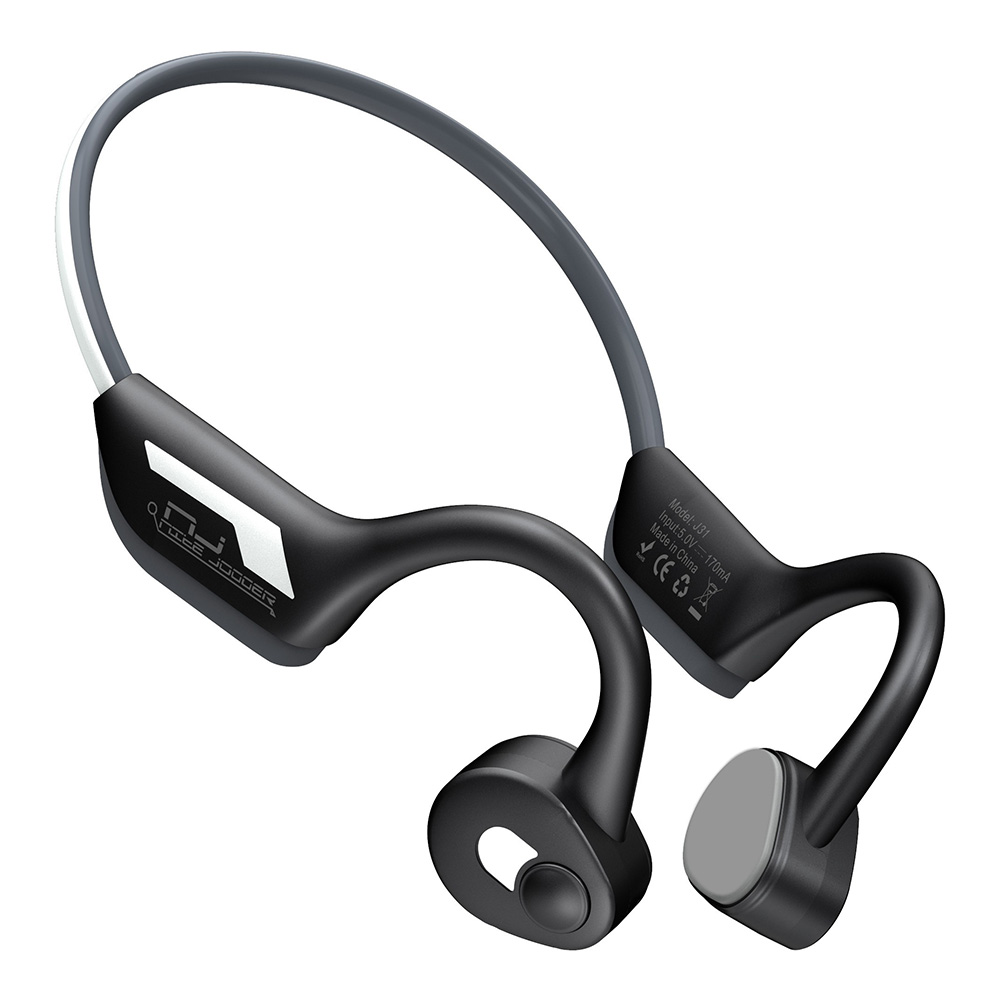 

J31 Bone Conduction Bluetooth Headset Sports Stereo Neck Earphone Headphone, Black, 501 Original