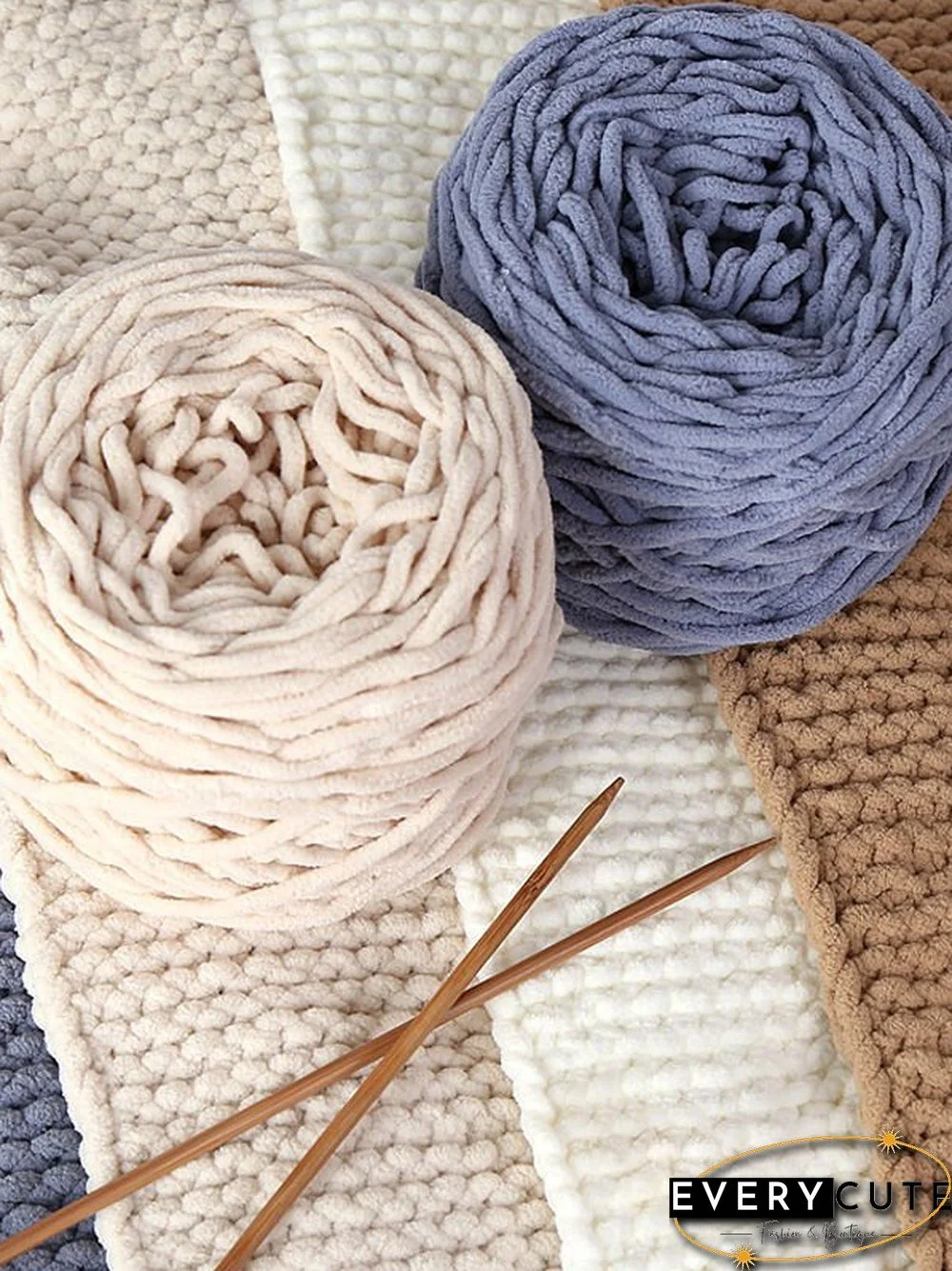 Wool Monochromatic Yarn DIY Woven Scarf Handmade Materials