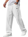 Men's Breathable Linen And Cotton Loose Sports Trousers