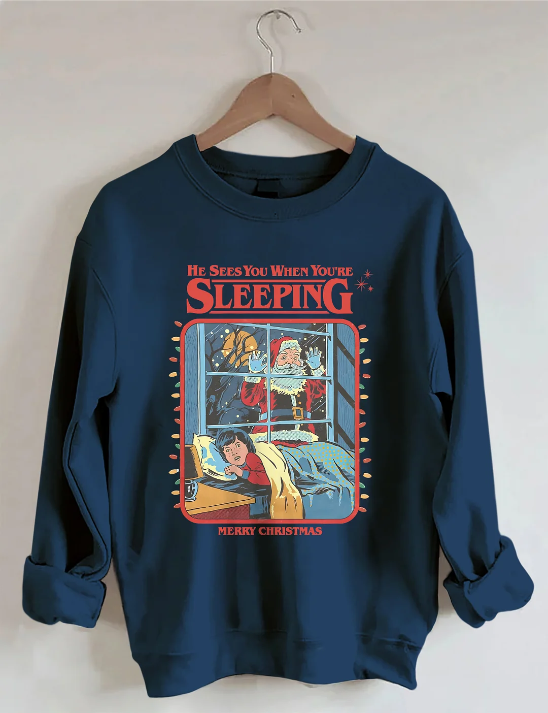 Vintage Creepy Santa Claus Sweatshirt