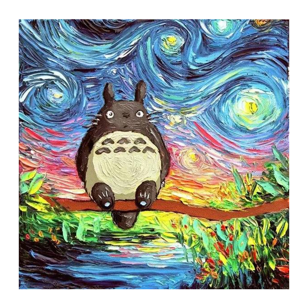 

20*20CM - Paint By Numbers - Starry Sky Totoro, 501 Original