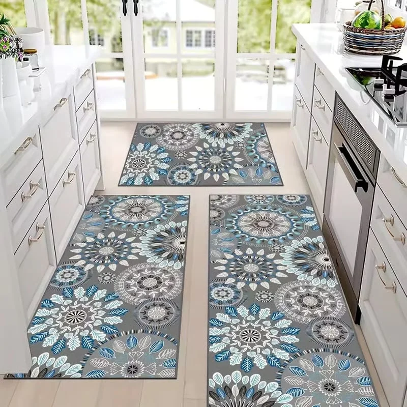 💖💖Boho Washable Kitchen Rugs Sets of 3 - Non Slip Kitchen Rugs