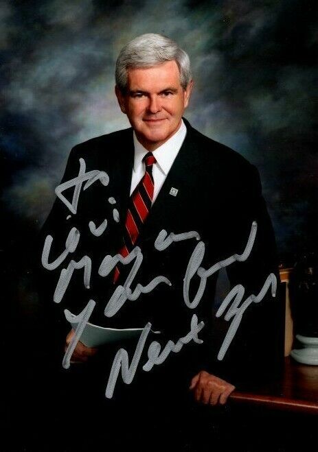 NEWT GINGRICH Autographed Signed Photo Poster paintinggraph - To Lori