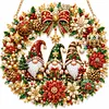 DIY Diamond Painting Xmas Hanging Ornament Pendant Acrylic Double Sided Print Decor Kit