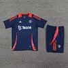 2024/2025 Manchester United pre-match training Blue Shirt+Shorts 1:1 Thai Quality