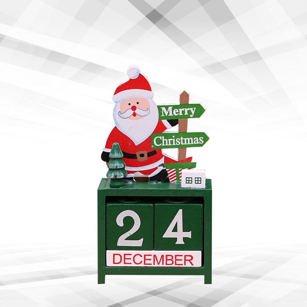 Calendar Perpetual Vintage Block Desktop Calendar Desk Accessory for Office Christmas Gift Decoration | IFYHOME