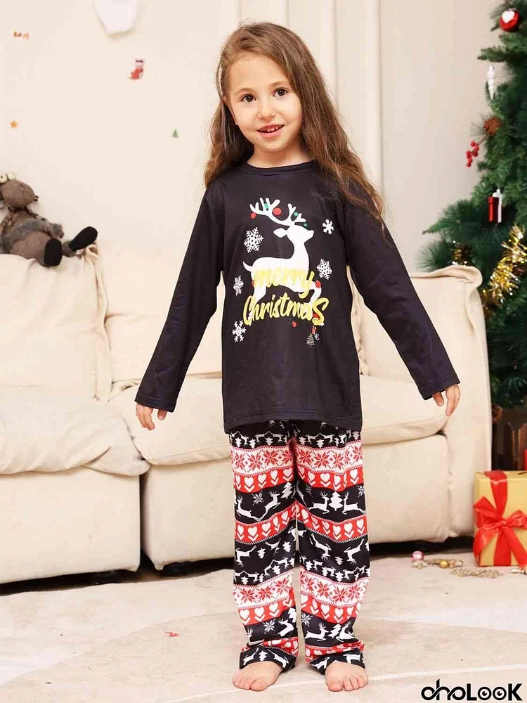 MERRY CHRISTMAS Graphic Top and Pants Set