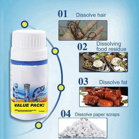 ⏳Sconto limitato del 50%💥Potente detergente per lavandini e scarichi