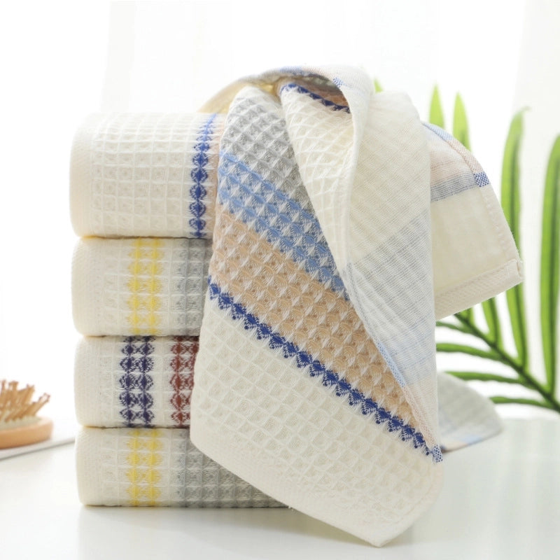 New Cotton Gauze Towel Gift Honeycomb Waffle Towel Daily Necessities Face Towel Cotton