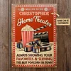Movie theater popcorn Metal Signs Custom Name