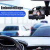 Pince universelle de support de t&eacute;l&eacute;phone pour tableau de bord de voiture &agrave; rotation &agrave; 360 &deg;