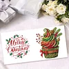 6PCS Diamond Painting Christmas Cake Greeting Cards Congratulations Cards