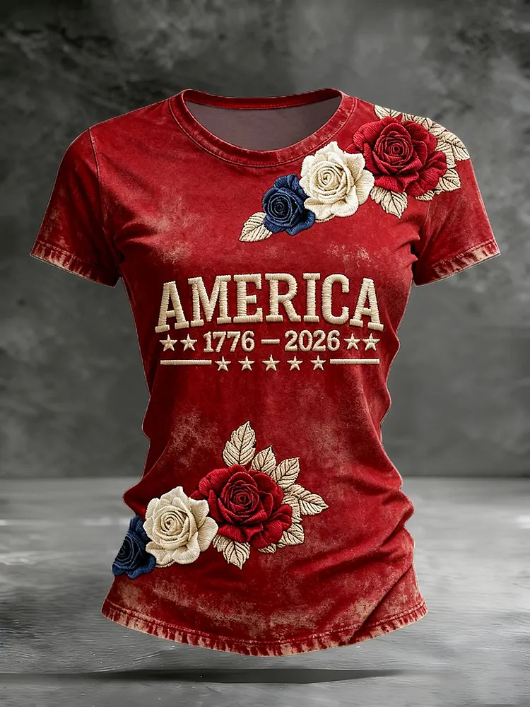 Women's  America 250th Anniversary Print T-Shirt