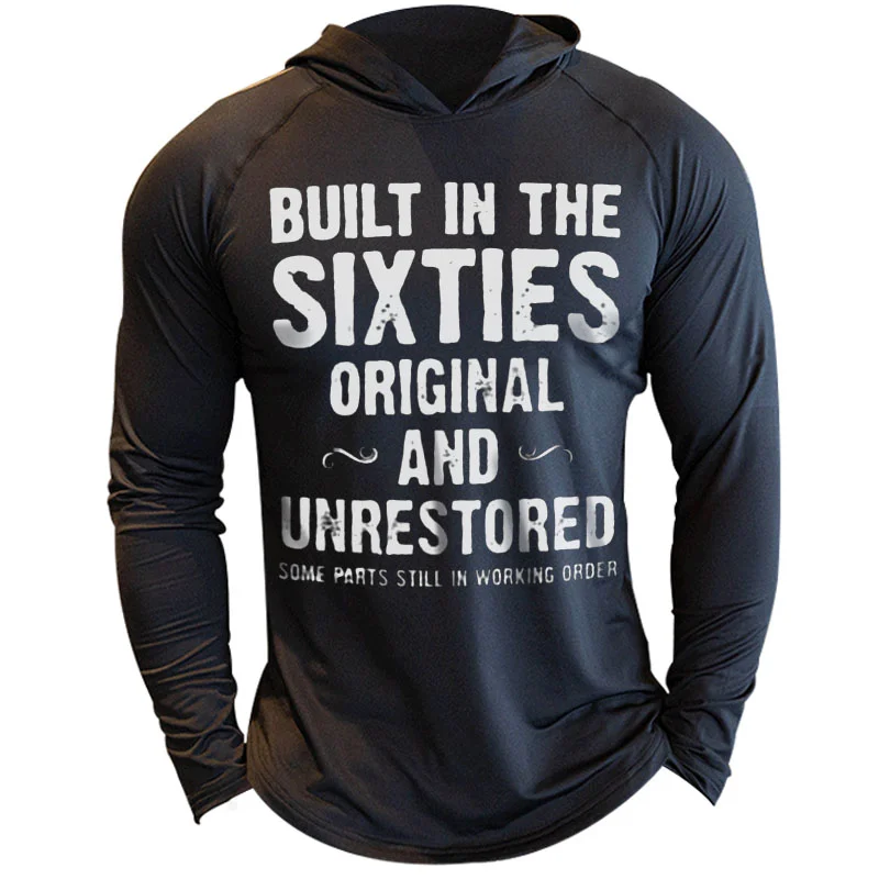 Men's 60s Unrepaired Motorcycle Print Hoodie / [viawink] /