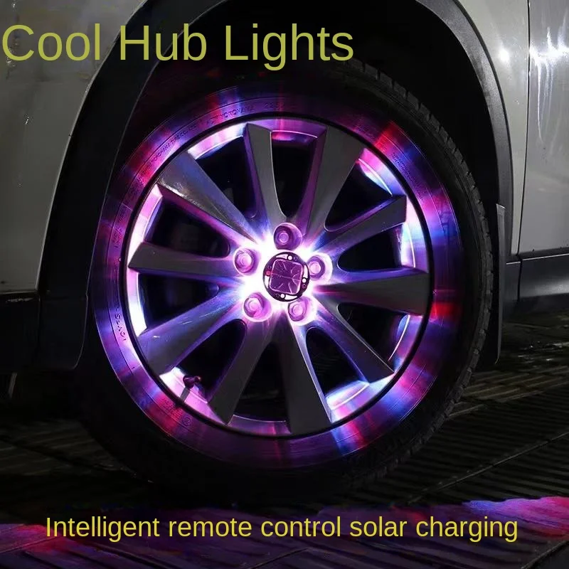 Car Modification Solar Hub Light